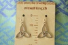 Classic Trinity Knot Yellow Bronze Earrings