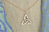 Classic Trinity Knot Yellow Bronze Necklace