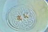 Eternity Knot Yellow Bronze Stud Earrings