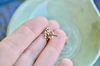 Eternity Knot Yellow Bronze Stud Earrings