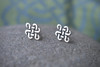 Eternity Knot Sterling Silver Stud Earrings