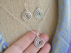 Celtic Spiral of Life Sterling Silver Earrings- Medium Size