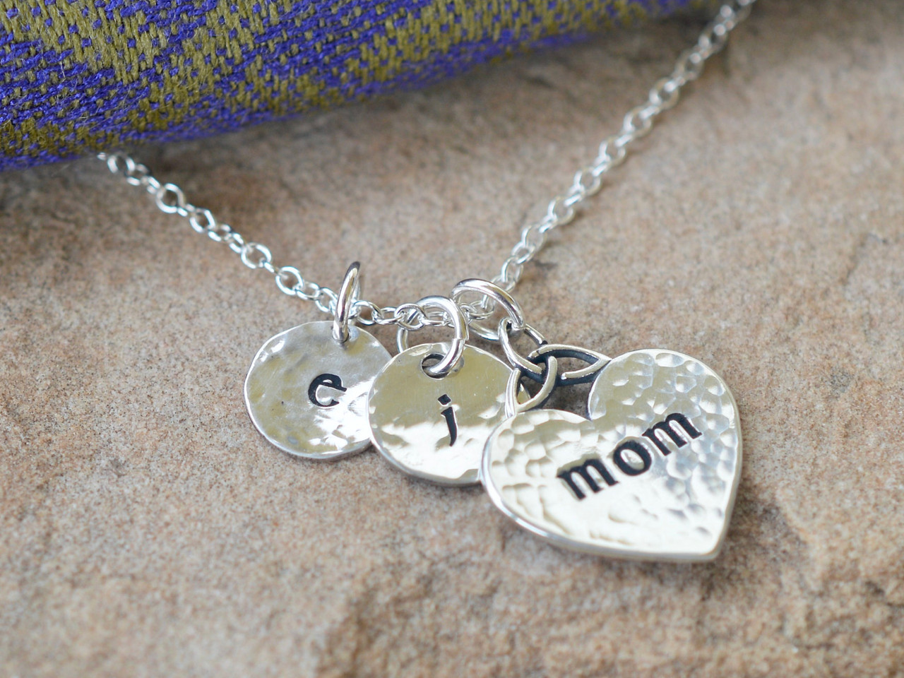 Sterling Silver Diamond Mother and Child Necklace, Mother's Day Gift, Sterling  Mom Necklace, Baby Shower Gift, Sterling Heart Necklace