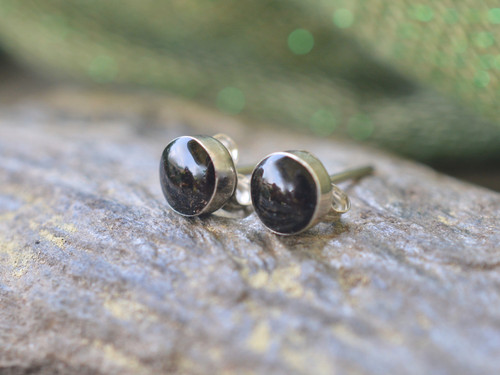 Irish Earth and Sterling Silver Stud Earrings Irish Earth and Sterling Silver Stud Earrings