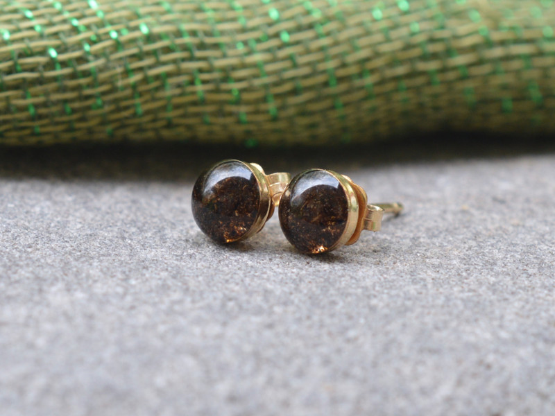 Irish Earth and Gold-Filled Stud Earrings Irish Earth and Gold-Filled Stud Earrings