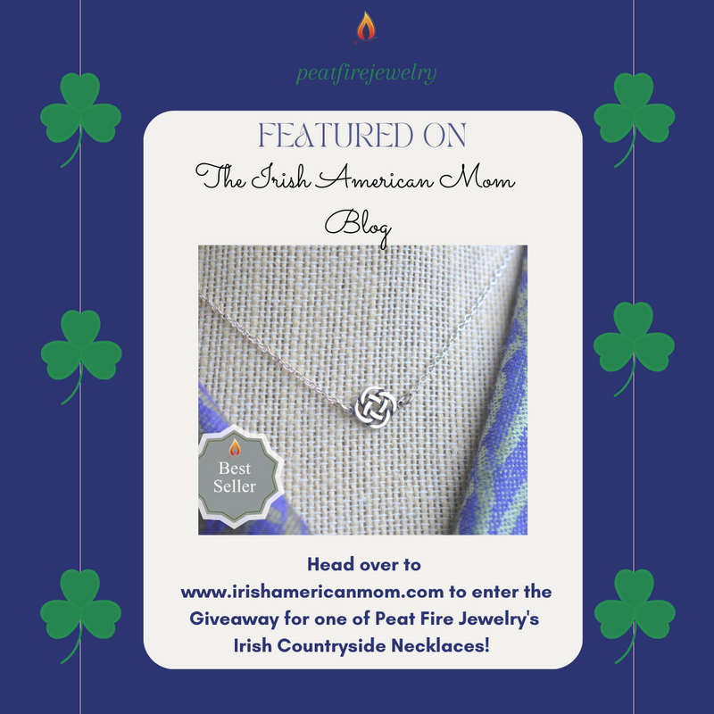 Peat Fire Jewelry Giveaway featured on the Irish American Mom Blog! Peat Fire Jewelry Giveaway featured on the Irish American Mom Blog!