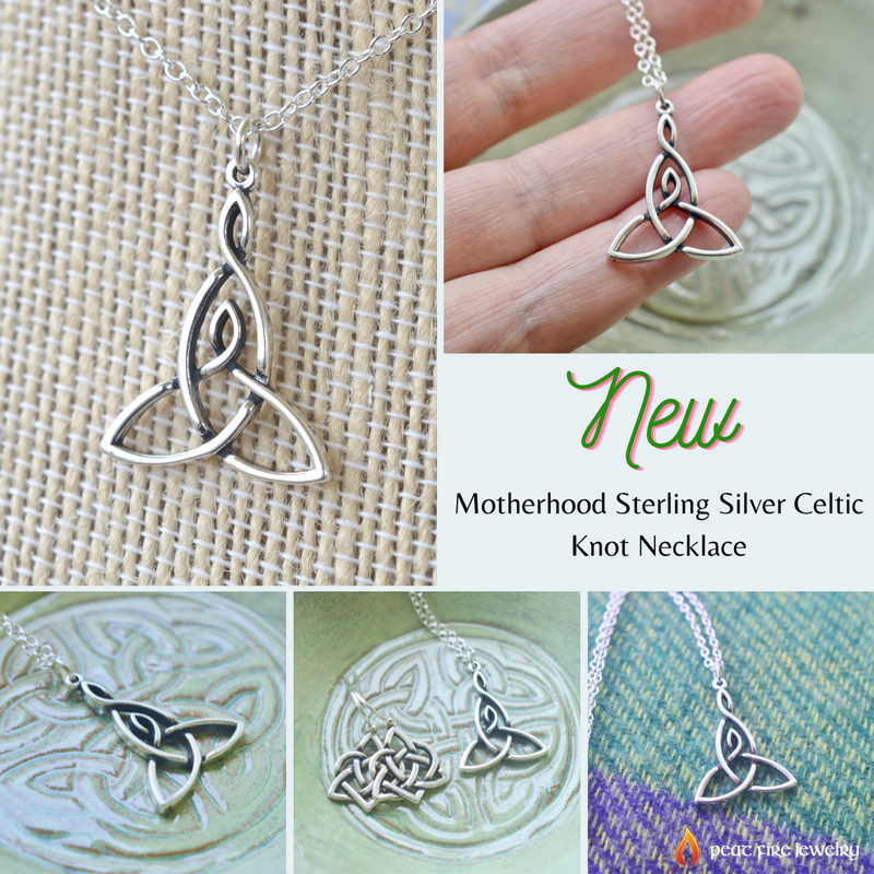 Silver Awen Celtic Symbol Pendant Necklace - Factory Direct Jewelry