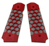 Paintballshop - 45 Grip Panels - Hex - Grey/Red