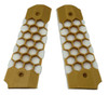Paintballshop - 45 Grip Panels - Hex - White/Gold