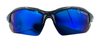 Paintball Assassin - Blade Glasses - Black/Blue Frame - Blue Mirror