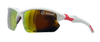 Paintball Assassin - Blade Glasses - White/Red Frame - Gold Mirror