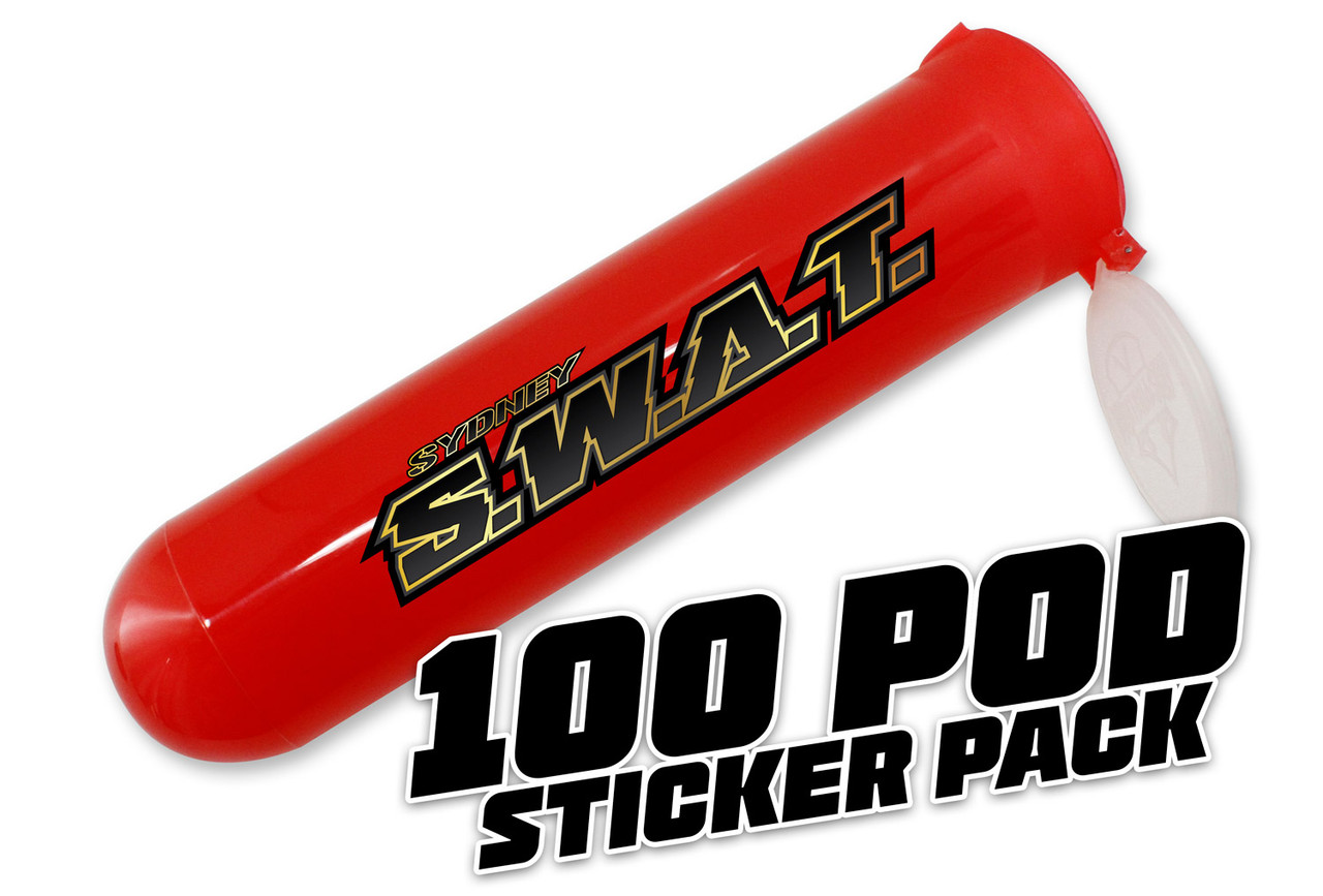 Custom Team Pod Stickers - 100 Pod Sticker Pack.