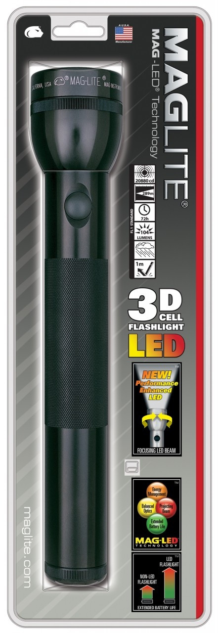 Maglite - 3D Cell 3 Watt Led Torch. - Paintballshop.com