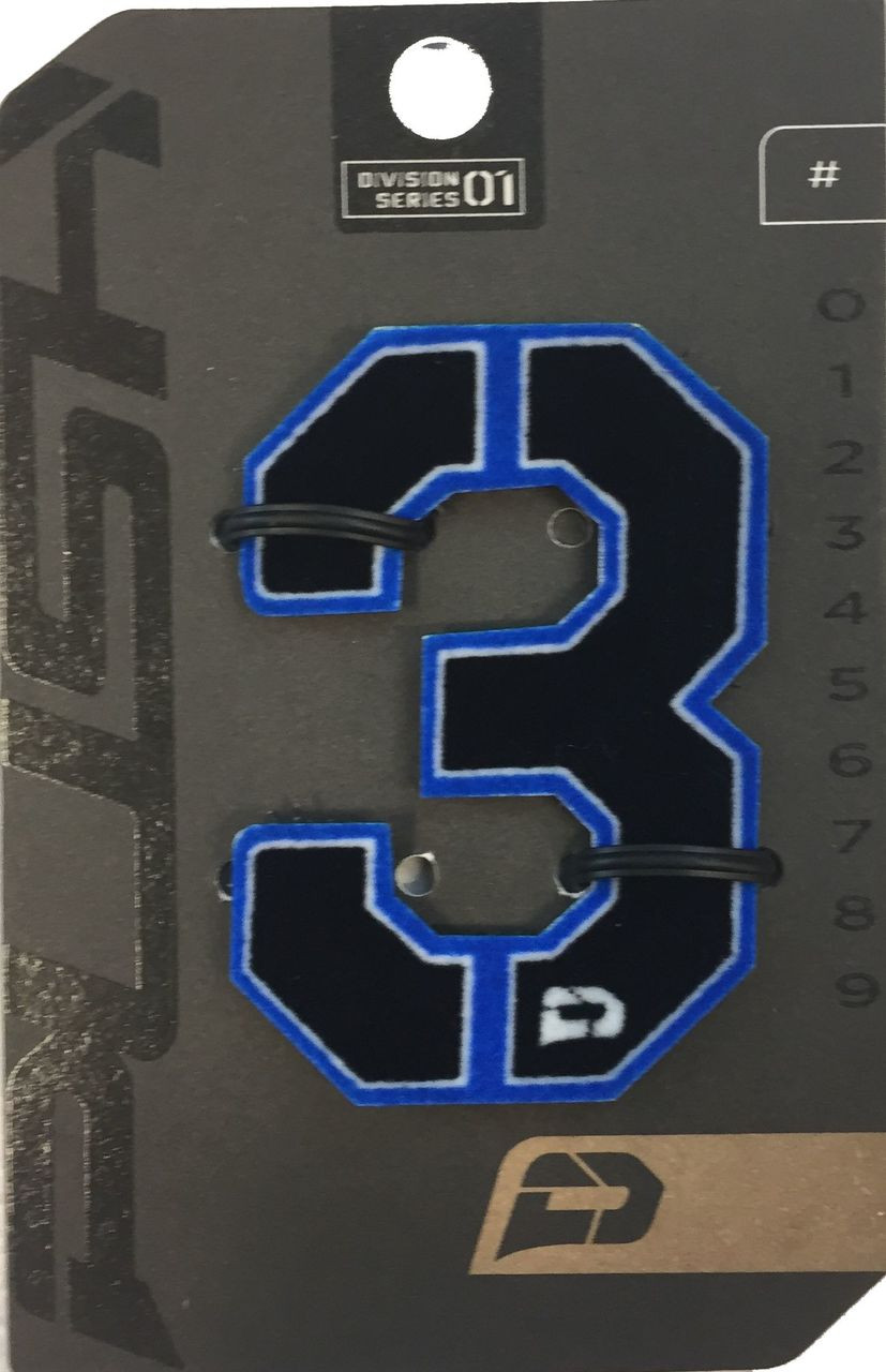 Push - Number Patch - Blue - 3