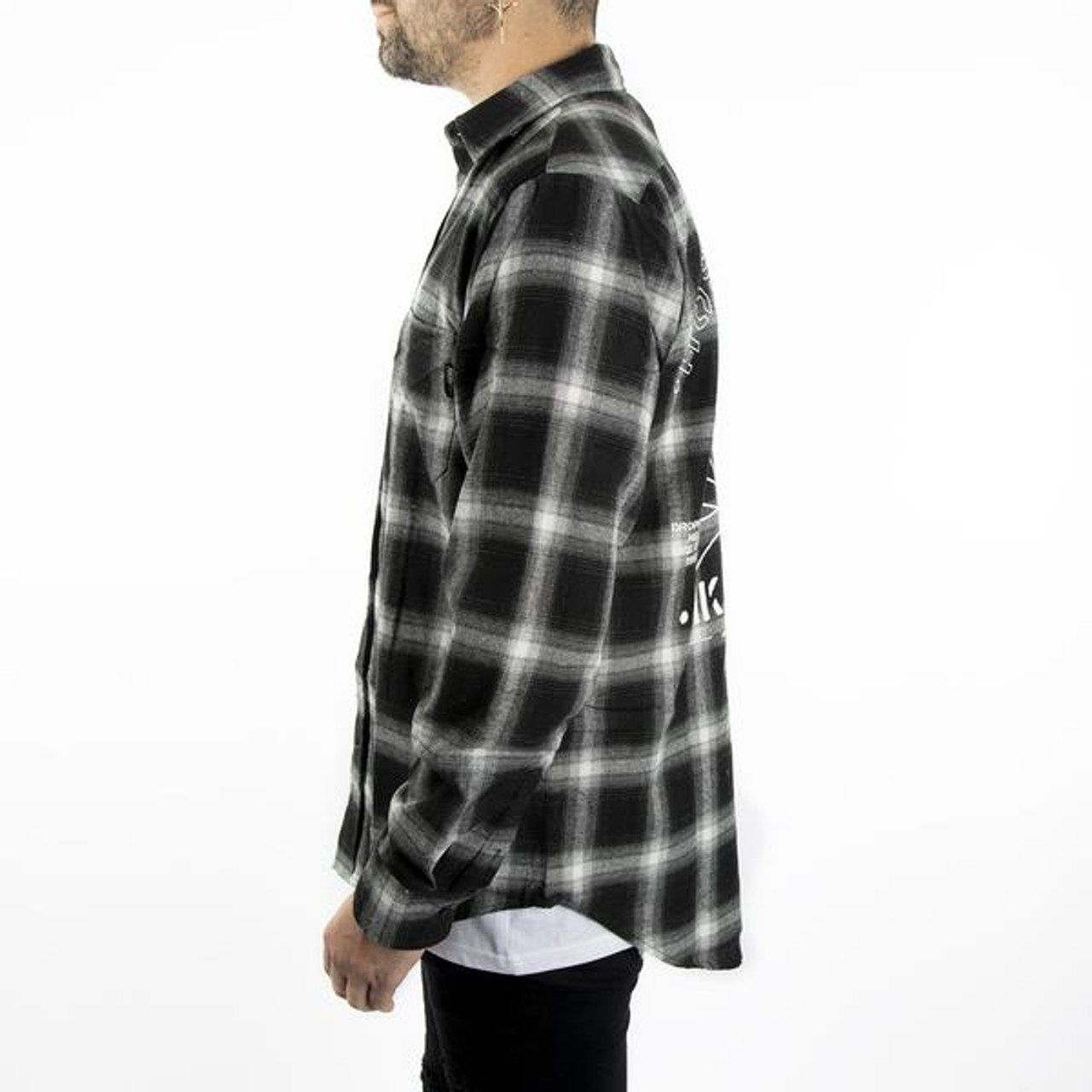 HK - Collide - Flannel Long Sleeve - Black