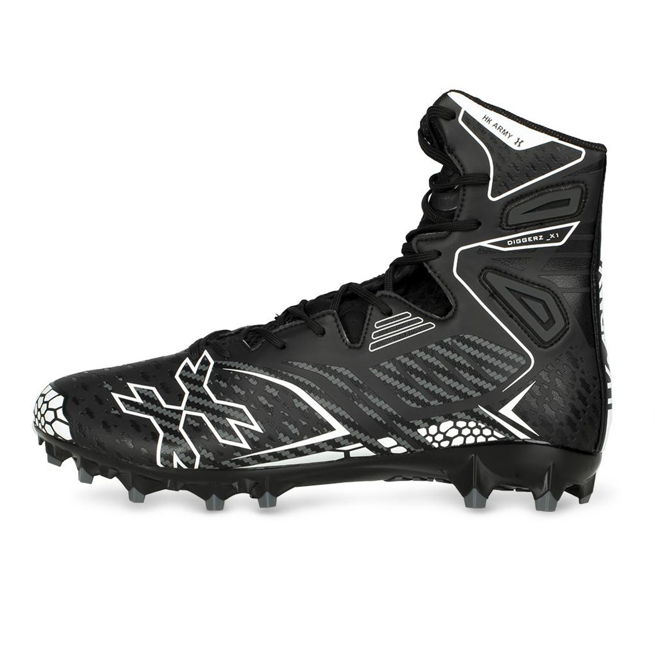 HK - 1.5 Diggerz High Top Cleats - Black/Grey