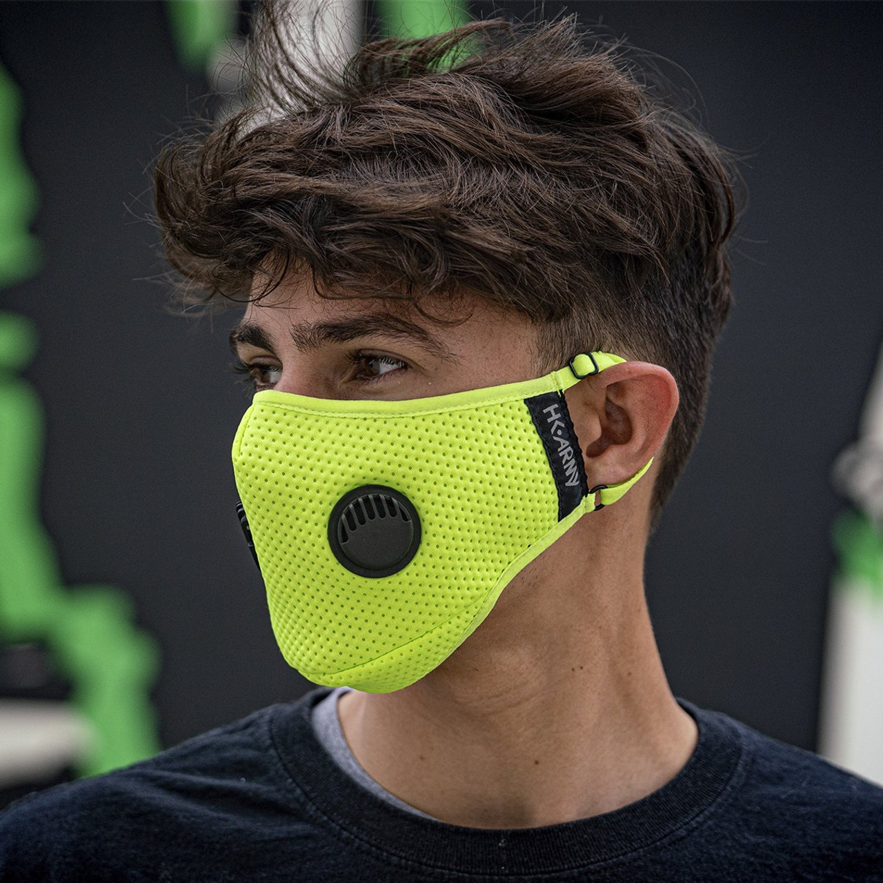 HK - Filtered Air Mask - Neon Green