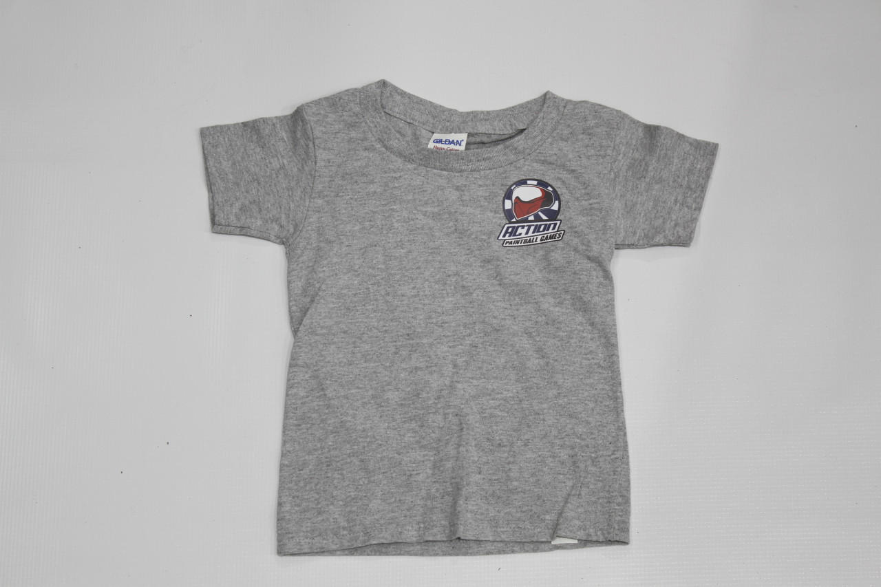 Action Paintball - Kids Logo Tshirt - -Grey