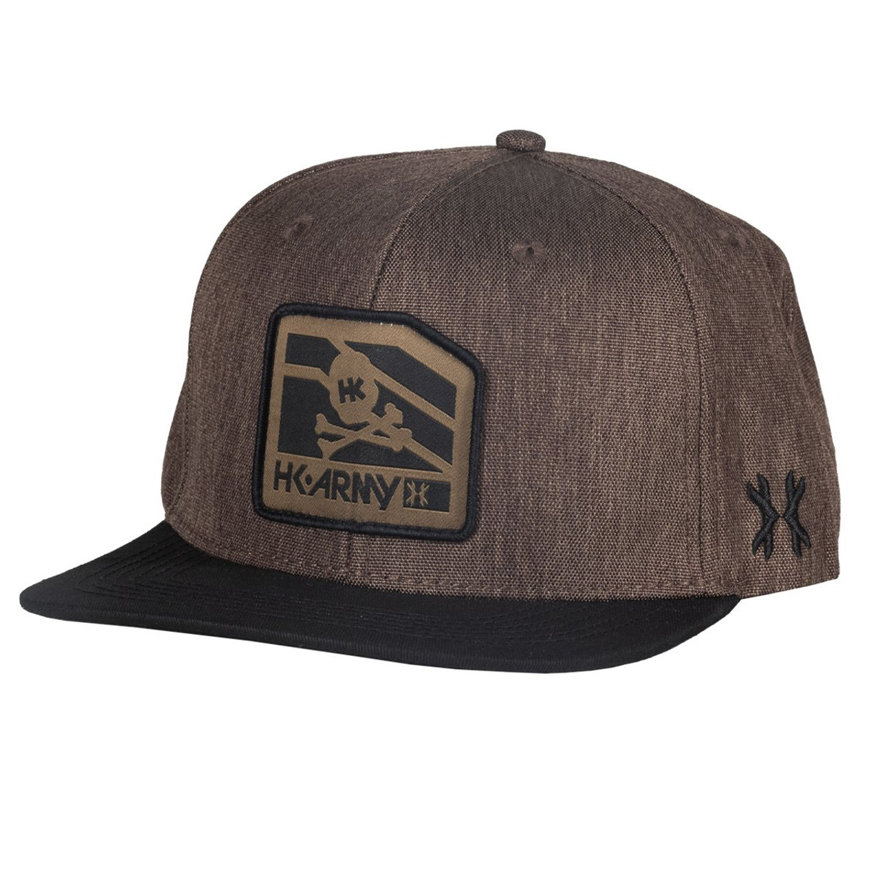 HK - Snapback Hat - Clip - Black/Tan