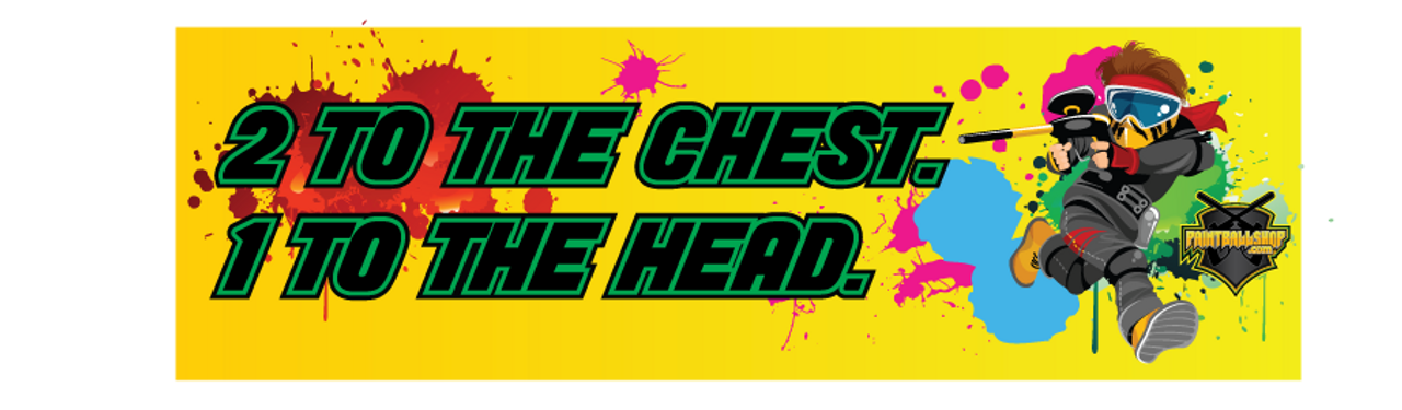 Paintballshop - 2 To The Chest - Bumper Sticker