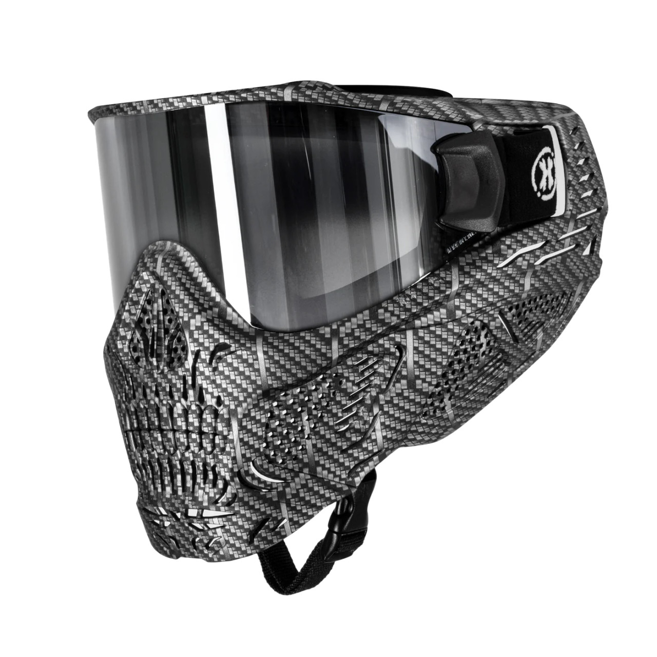 HK - HSTL Skull Goggle - Machine Silver w/ Chrome Lens