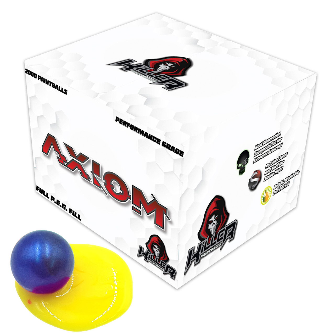 Killer - Axiom - Purple w/Yellow Fill - .68 Caliber