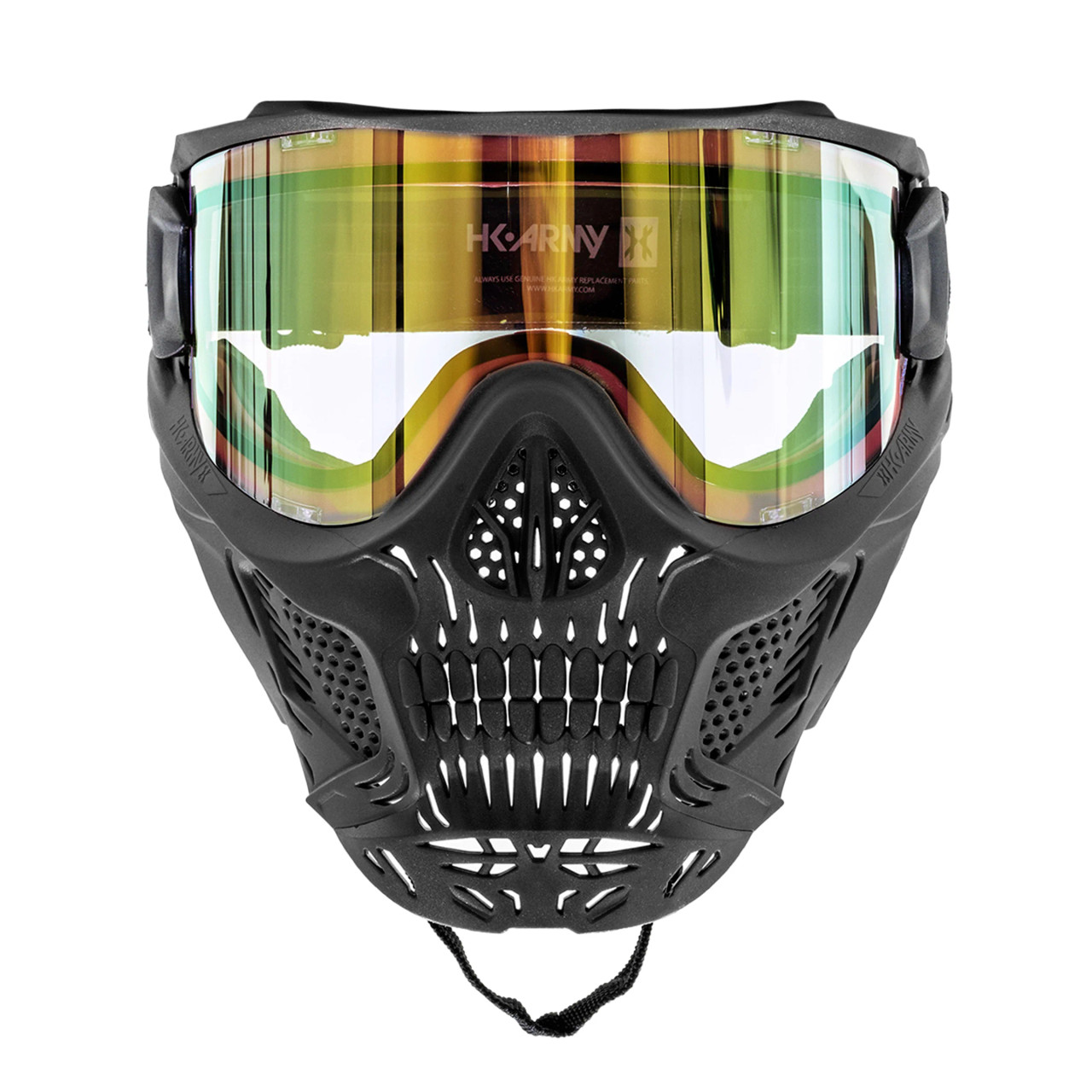 HK - HSTL Skull Goggle - Raider - Black w/ Gold Lens