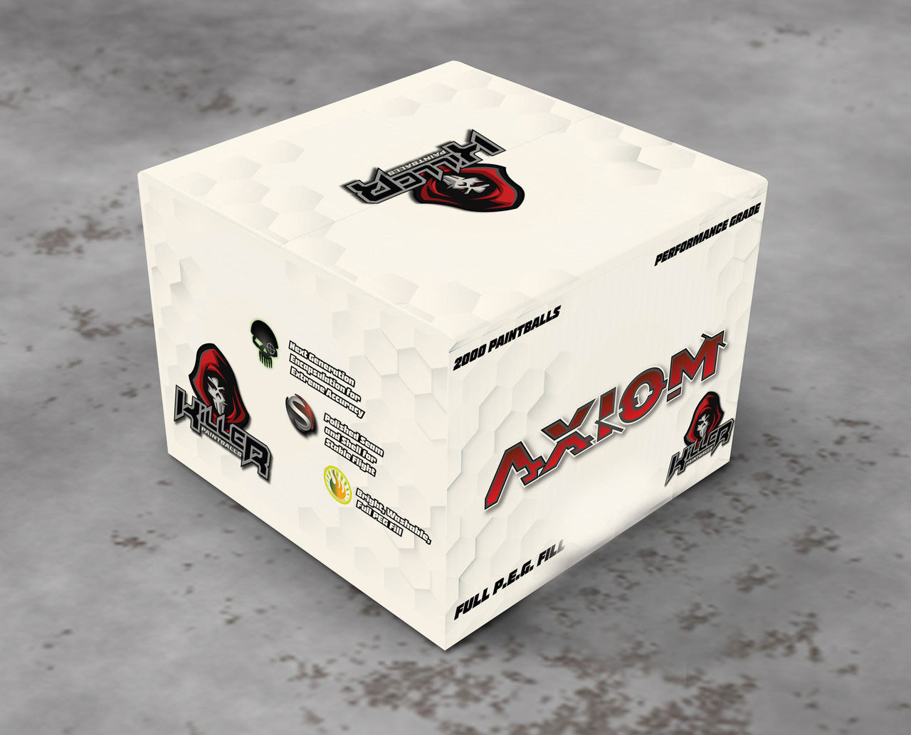 Killer - Axiom - Orange w/Yellow Fill - .50 Caliber