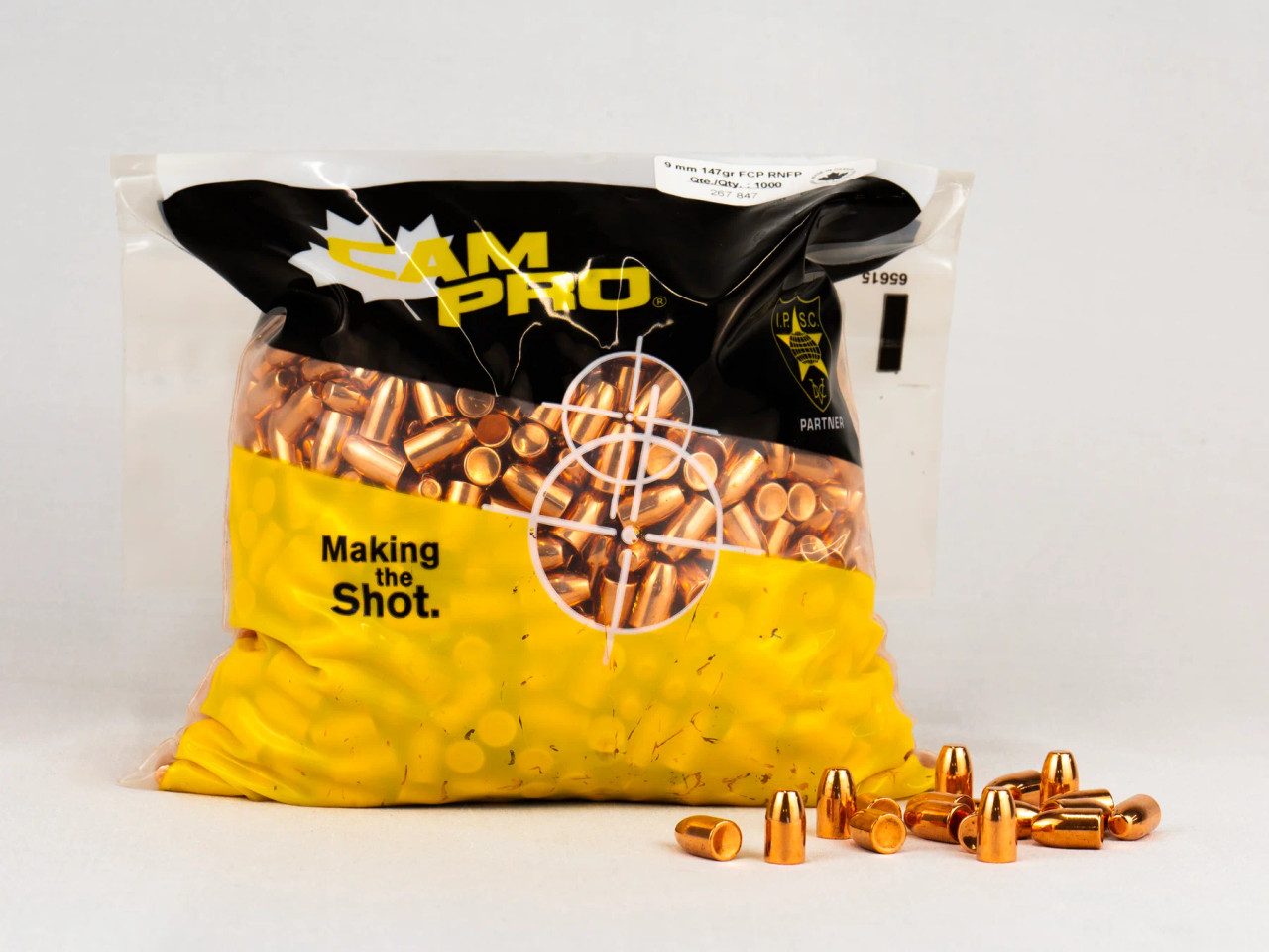 CamPro - .356 9mm/38 Super - 135gn - HP - 1500 Count