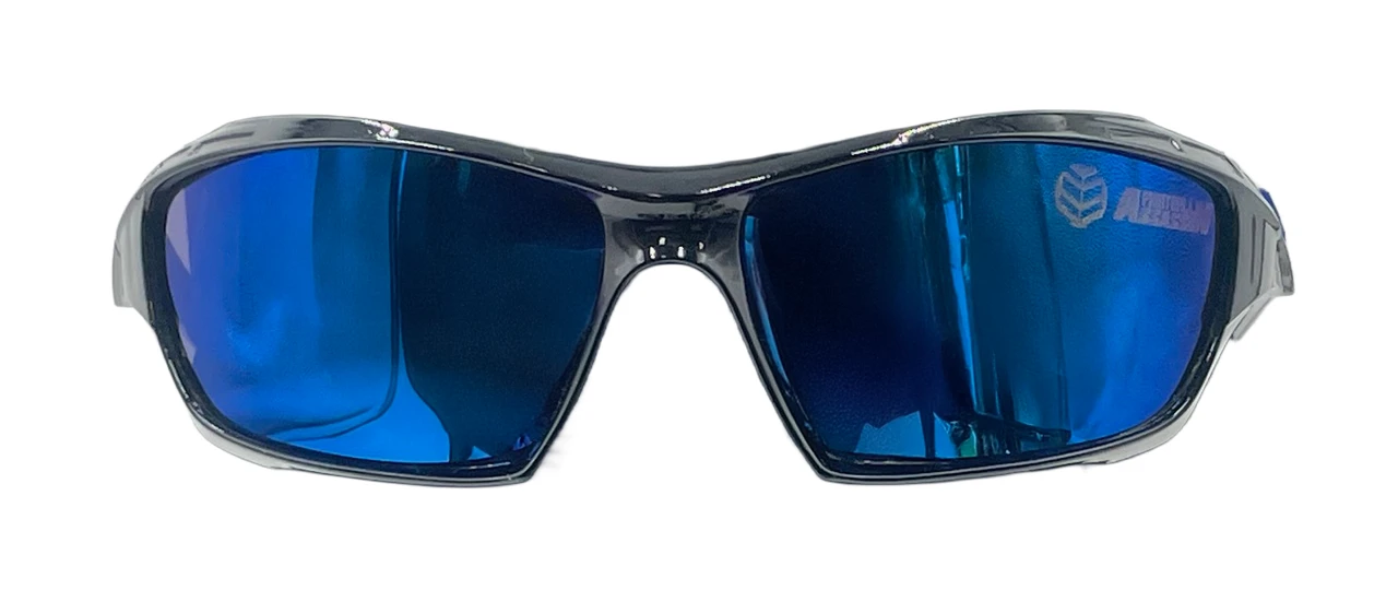 Paintball Assassin - Phantom Glasses - Black/Blue Frame - Blue Mirror