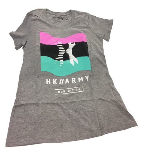 HK - Girls Tshirt - Wavy - Heather Grey