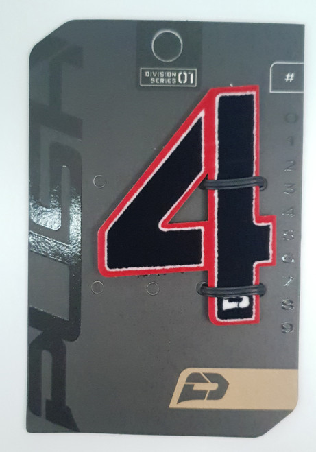 Push - Number Patch - Red - 4