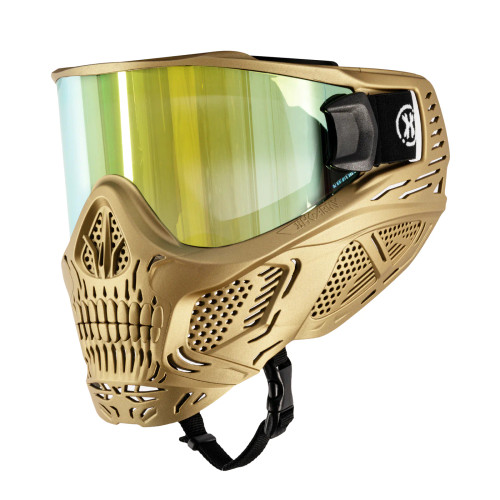 HK - HSTL Skull Goggle - Metallic Gold w/ Gold Lens