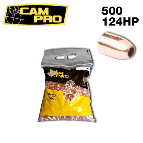 CamPro - .356 9mm/38 Super - 124gn - Hollow Point - 500 Count