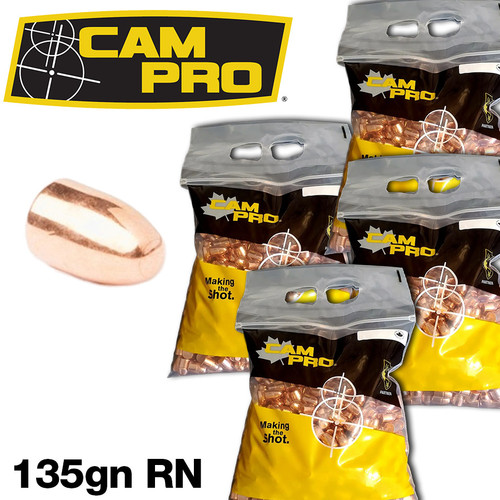 CamPro - .356 9mm/38 Super - 135gn - RN - 2000 Count