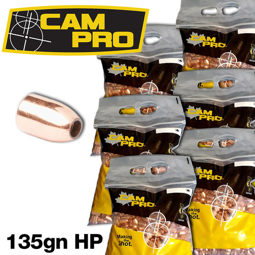 CamPro - .356 9mm/38 Super - 135gn - HP - 3000 Count
