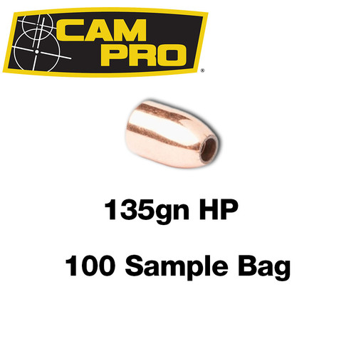 CamPro - .356 9mm/38Super - 135gn - Hollow Point - 100 Sample Bag
