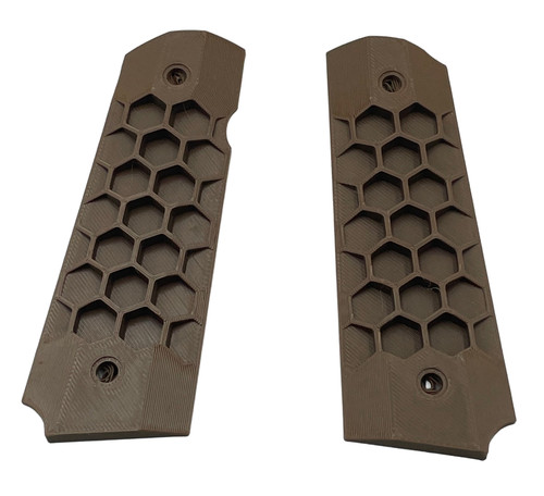 Paintballshop - 45 Grip Panels - Hex - Brown