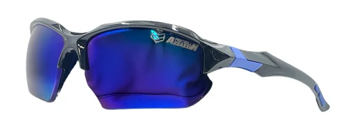Paintball Assassin - Blade Glasses - Black/Blue Frame - Blue Mirror