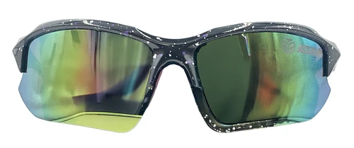 Paintball Assassin - Blade Glasses - Pink Galaxy Frame - Gold Mirror