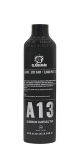 Gladiatair - A13 - 13ci 3000psi Tank - Aluminium - Paintballshop.com