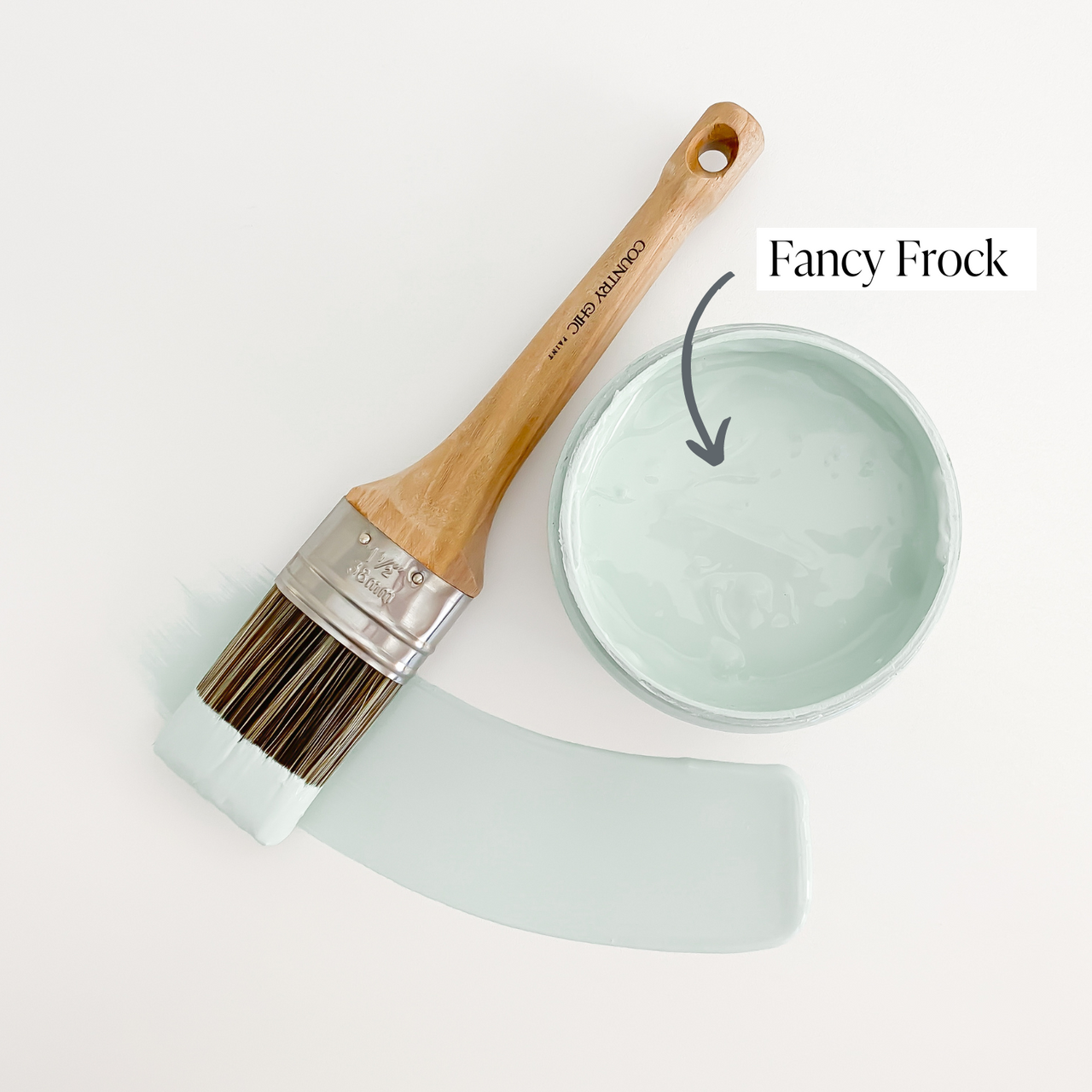 Country Chic Paint Fancy Frock Light Blue Chalk Style Furniture Paint 4 oz