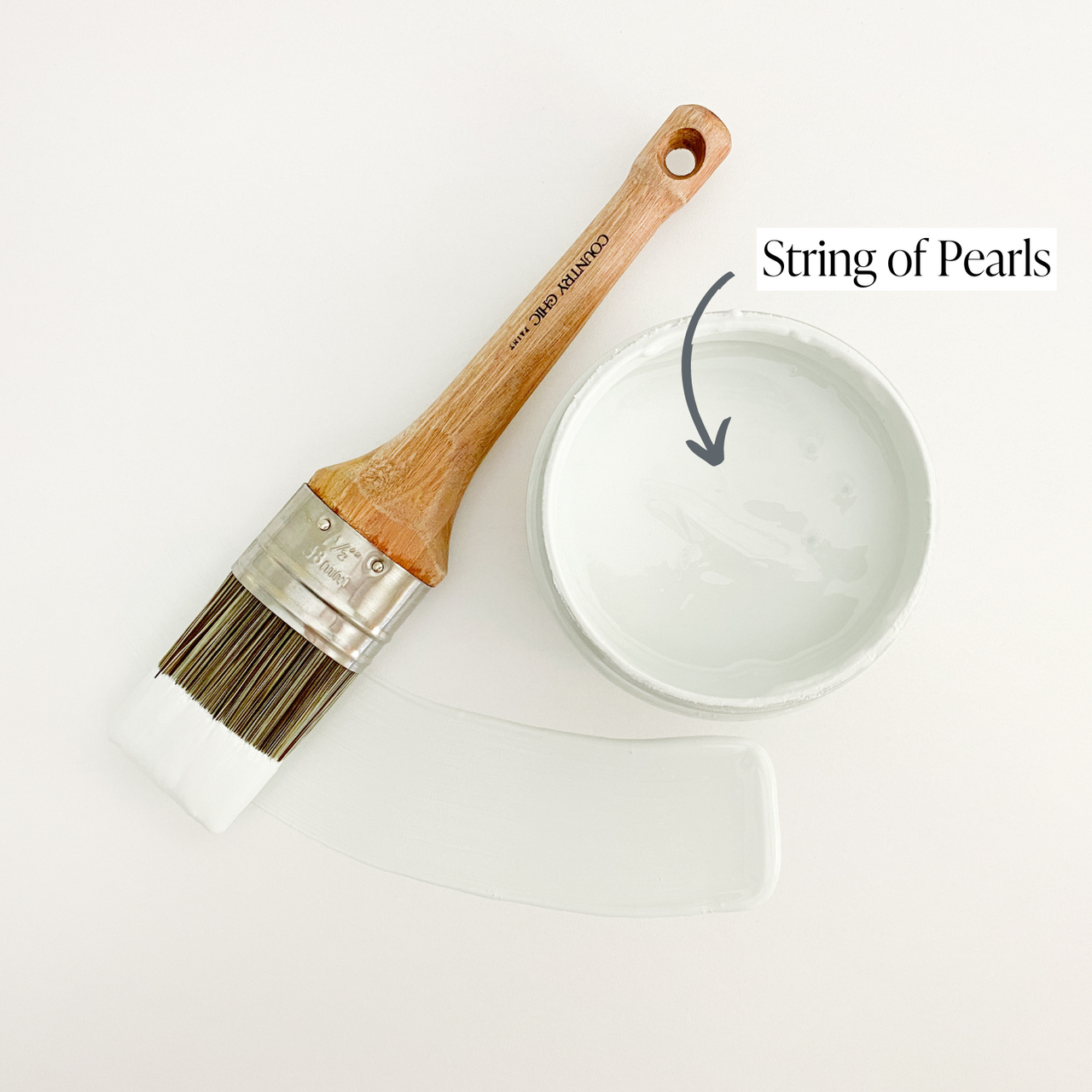 String of pearls 4oz Country Chic Paint - Chalk Style All-in-One