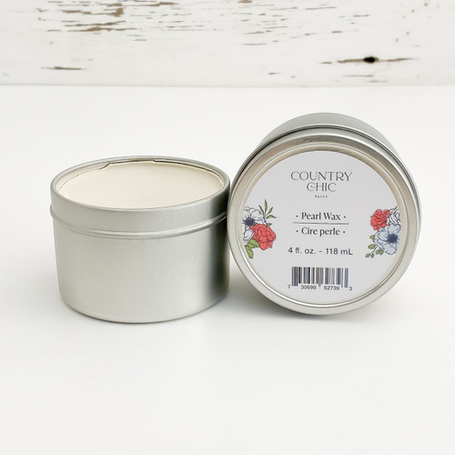 Country Chic Paint Pearl Wax shimmery furniture wax open jar