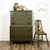 Olive green chalk furniture paint Neverland by Country Chic Paint furniture example