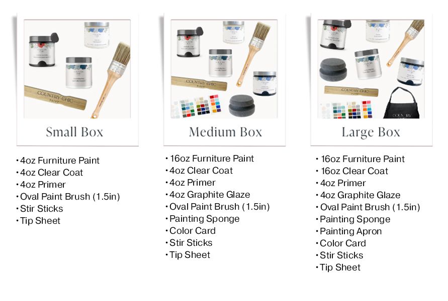 Country Chic Paint gift bundle contents