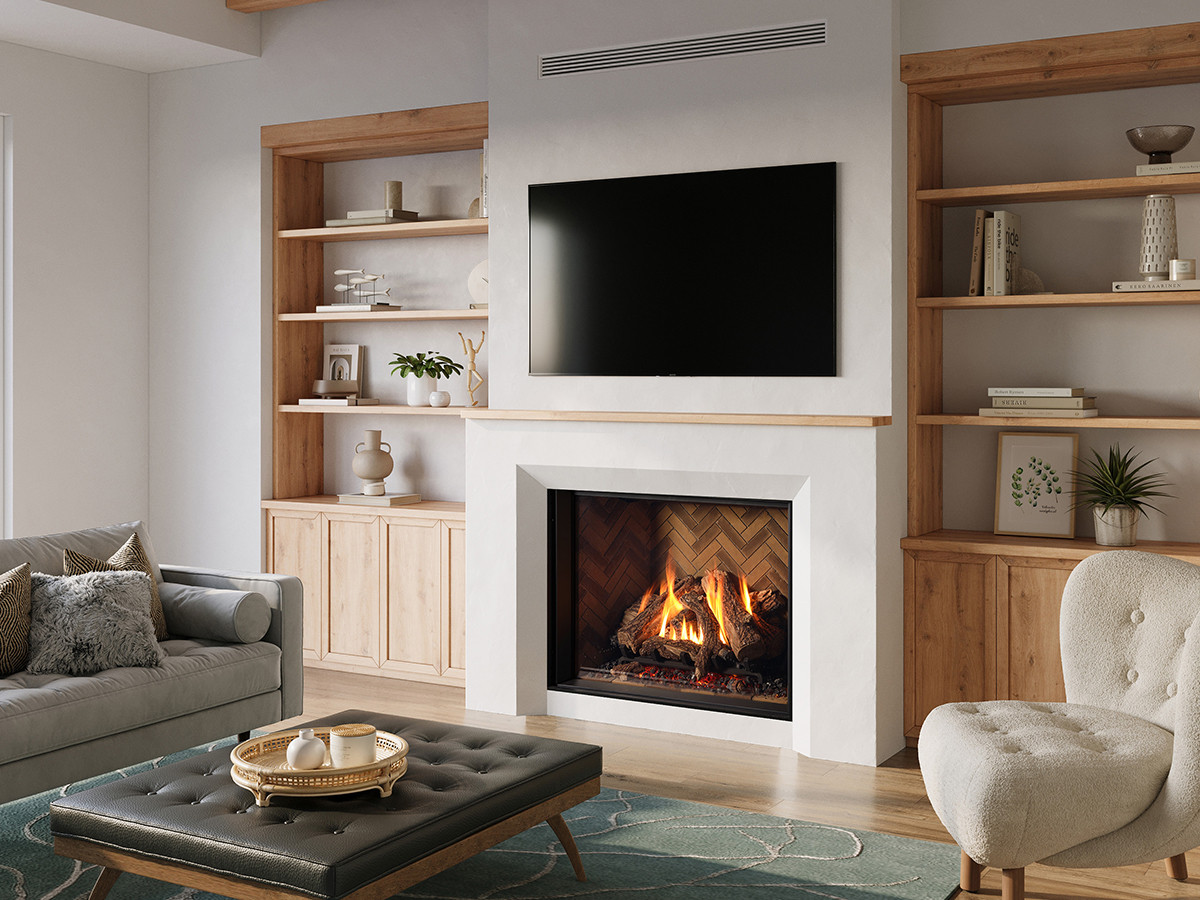 G1200 Grandview Direct Vent Natural Gas Fireplace with Electronic