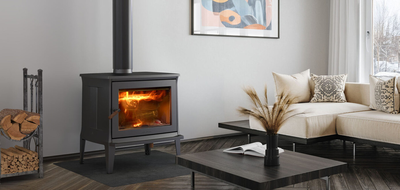 Green Mountain 80 Wood Stove - Matte Black, United States