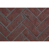 Old Towne Red Herringbone Brick Panels