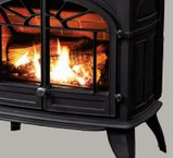 painted black gas stove